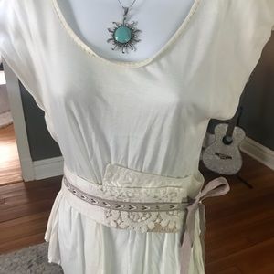 Grecian wrap belt top